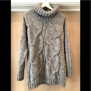 Elsamanda anthropology fisherman turtleneck sweater